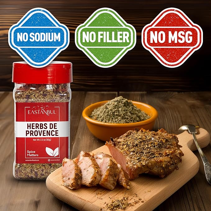 Eastanbul Herbs De Provence Seasoning, 2.3oz, Natural Herbes De Provence Seasoning Spice Blend