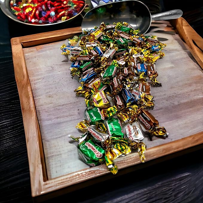 Assorted Toffee Chews-1.5 lbs Chewy Toffee Candy-Individually Wrapped Assortment of Delicious and