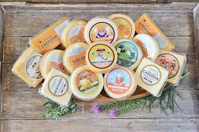 Cheese Bros. Ultimate Assortment Gift Box | Fresh from Wisconsin | Includes Aged Cheddar, Adelheid