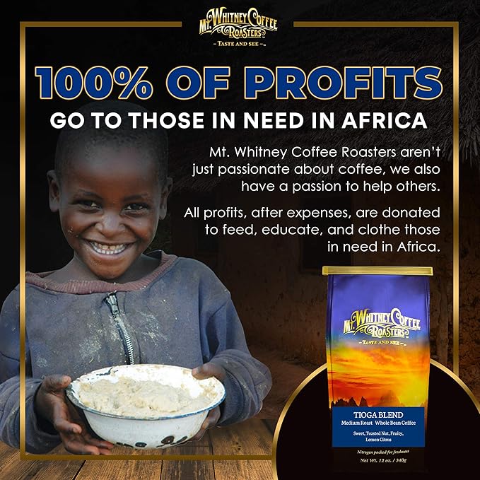 Mt. Whitney Tioga Blend Coffee (Whole Bean, 12 Oz)