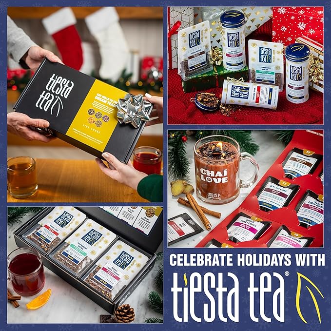 Tiesta Tea - Discovery Sampler Dry Flight Set, Loose Leaf, High to No Caffeine, Hot & Iced Up to