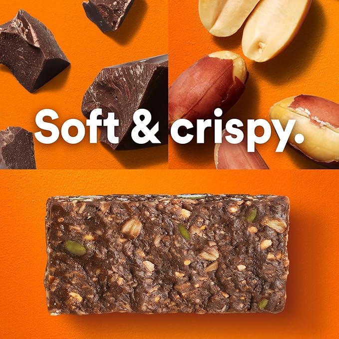 RXBAR Nut Butter and Oat Protein Bars, Protein Snacks, Snack Bars, Dark Chocolate Peanut Butter