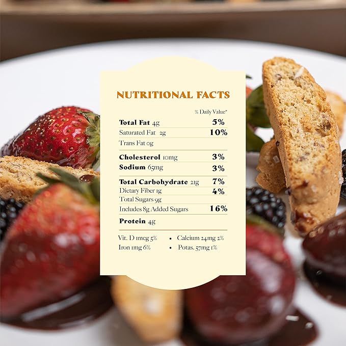 L'Oro Del Sud Traditional Almond Biscotti, Cantuccini d'Abruzzo, Italian Cookies Madewith Real