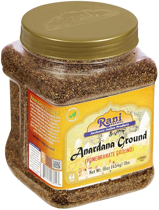 Rani Anardana (Pomegranate) Ground, Indian Spice 16oz (1lb) 454g PET Jar ~ All Natural | No Color |