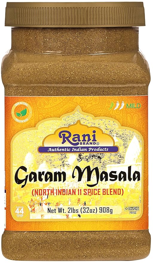 Rani Garam Masala Indian 11-Spice Blend 32oz (2lbs) 908g PET Jar ~ All Natural, Salt-Free | Vegan |
