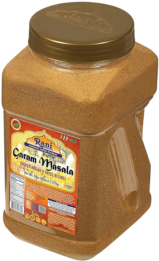 Rani Garam Masala Indian 11-Spice Blend 80oz (5lbs) 2.27kg Bulk PET Jar ~ All Natural, Salt-Free |