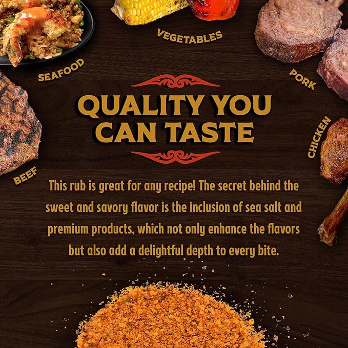 Big Poppa’s Sweet Money BBQ Rub — Award Winning Pork BBQ Rub — Gluten-Free Spice Mix — Dry Rubs for