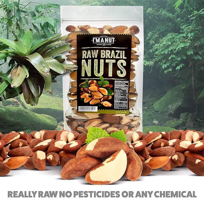I’m A Nut Brazil Nuts, Raw, 16 oz (1 lb) | Distinct and Superior to Natrual | No PPO | Non GMO |