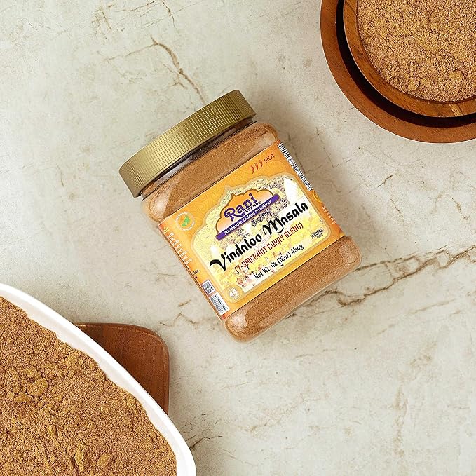 Rani Vindaloo Curry Masala Indian Spice Blend 16oz (1lb) 454g PET Jar ~ All Natural | Salt Free |