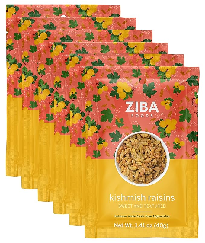 Ziba Foods Kishmish Raisins | Non-GMO, Vegan, Whole 30 Friendly & Paleo | Superfood Naturally High