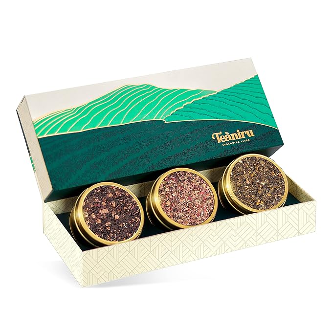 Teaniru, Novelty Tea Collection | 3 Loose Leaf Tea Sampler | Tea Variety Pack - Assortment of