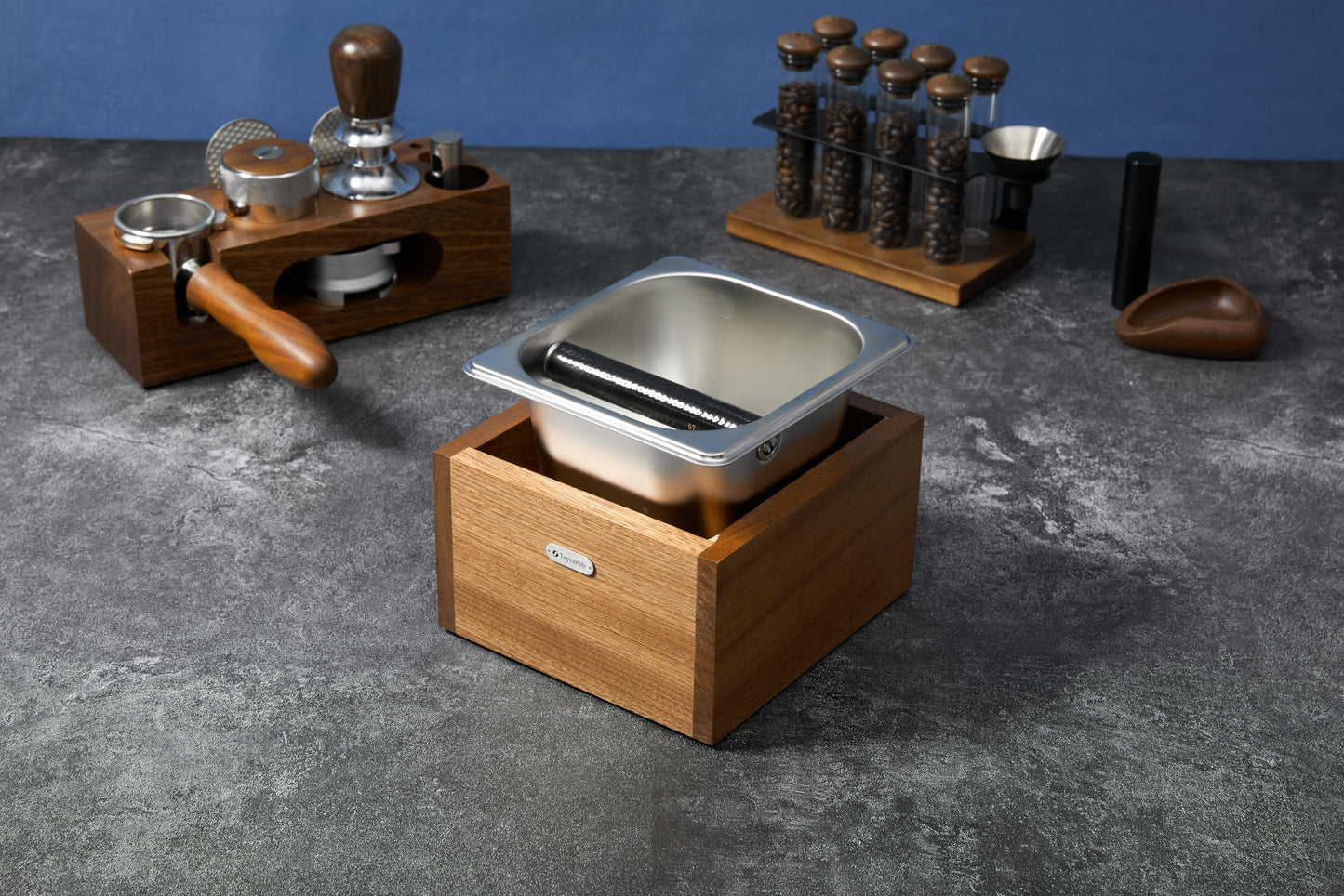 Teyearlife coffee knock box replacement for breville knockbox Sturdy solid wood and easy-clean