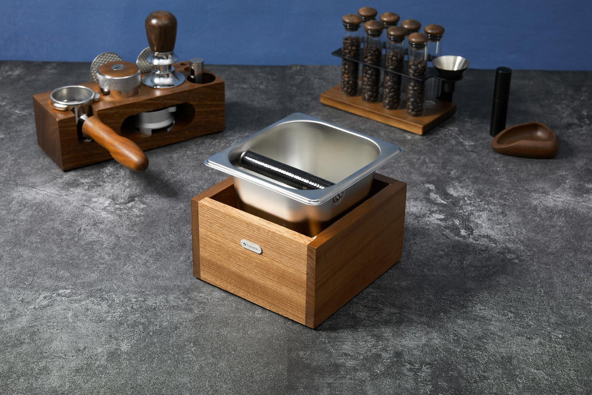 Teyearlife coffee knock box replacement for breville knockbox Sturdy solid wood and easy-clean