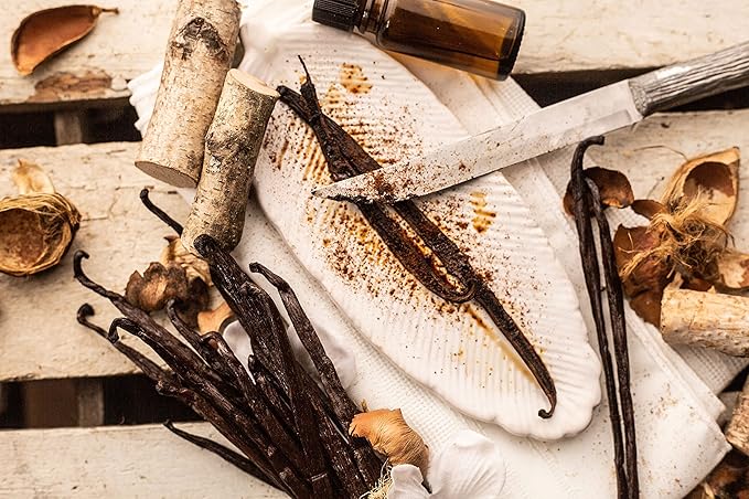 5 Organic Madagascar Vanilla Beans - Whole Extract Grade B Pods for Baking, Homemade Extract