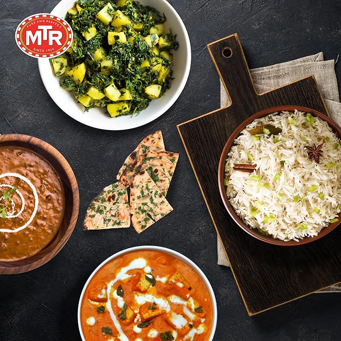 MTR Ready-To-Eat: Dhaba Mix - Assorted Pack of 4 (Alu Methi, Dal Makhani, Paneer Makhani, Jeera