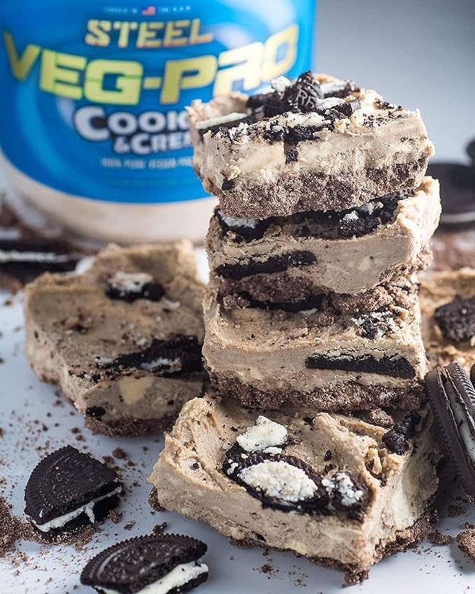 Steel Supplements Veg-PRO | Vegan Protein Powder, Cookies and Creme | 25 Servings (1.65lbs) |