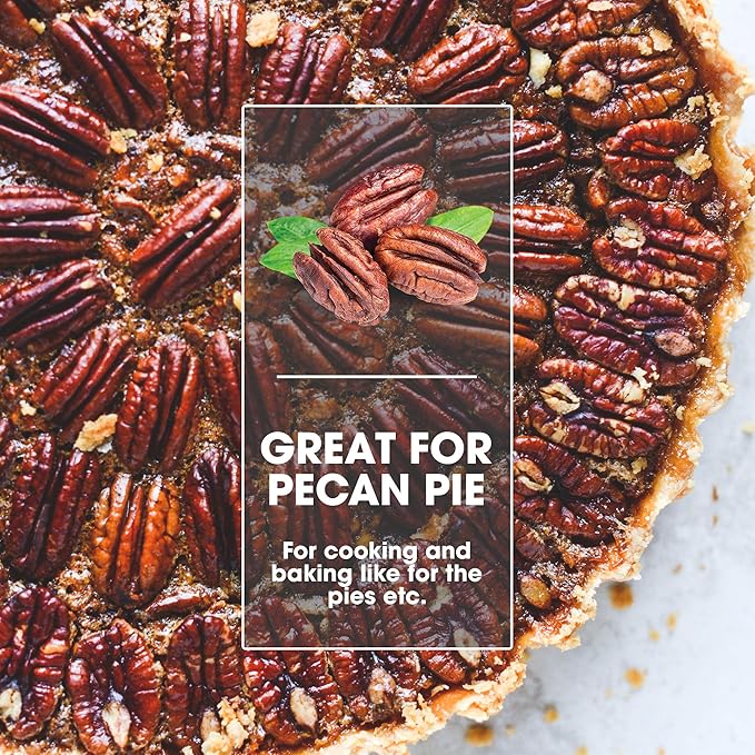 Premium Raw Pecan Halves 44oz (2.75 lb) | American-Grown, Non-GMO | Batch Tested Gluten & Peanut