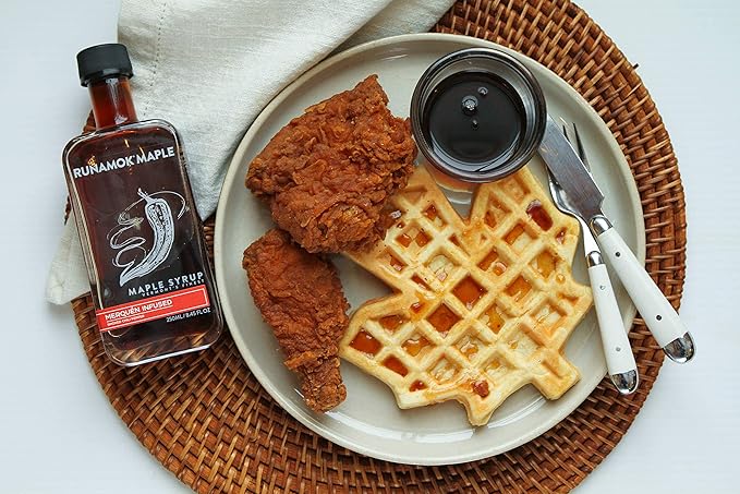Runamok Maple Hot + Spicy Infused Maple Syrup - Authentic & Real Vermont Maple Syrup | Smoked Chili