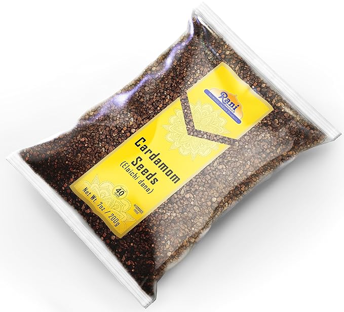 Rani Cardamom (Elachi) Decorticated Seeds Indian Spice 7oz (200g) ~ All Natural | Vegan | Gluten