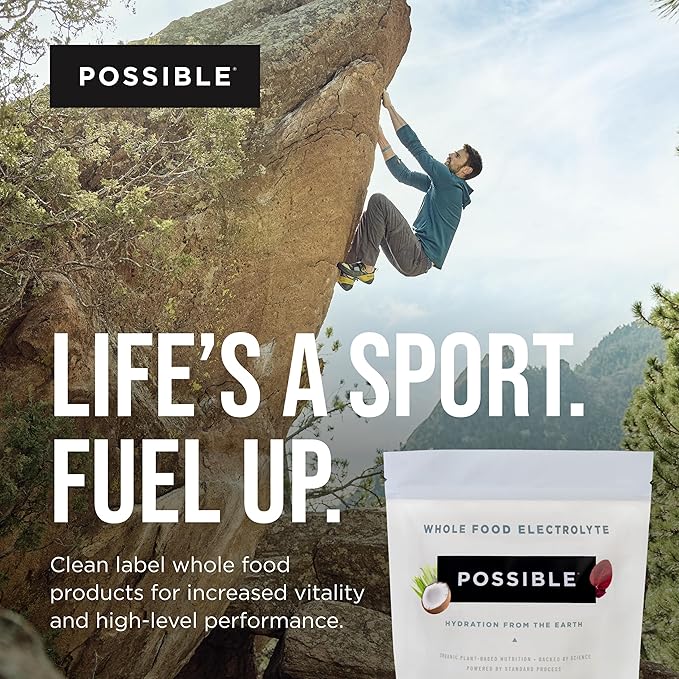 Possible Whole Food Electrolyte - Powder Drink Mix for Pre-Workout, Post-Workout & Everyday