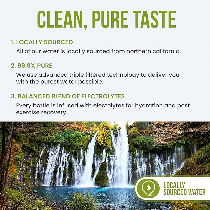 Humboldt Hydrate Bottled Alkaline Water - Infused with Electrolytes ??Ionized Case of Water 99.9%