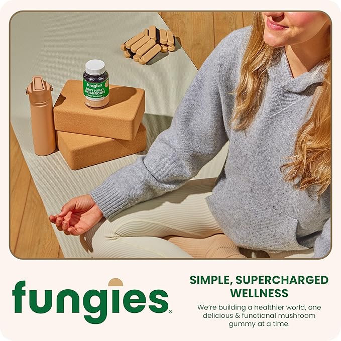Fungies Multi Mushroom Gummies for Men & Women - Mushroom Supplement Includes Lion?™s Mane