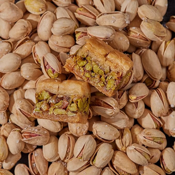 Snacklava Pistachio Baklava Bites - 20 Pack (3 Pieces per Pack) - No Artificial Ingredients, Colors