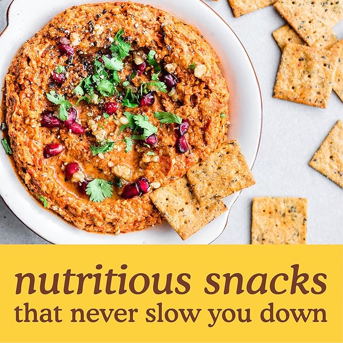 Simple Mills Almond Flour Crackers, Sundried Tomato & Basil - Gluten Free, Vegan, Healthy Snacks