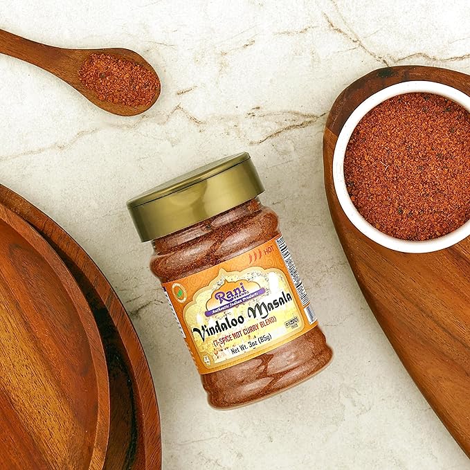 Rani Vindaloo Curry Masala Indian Spice Blend 3oz (85g) PET Jar ~ All Natural | Salt Free | Vegan |