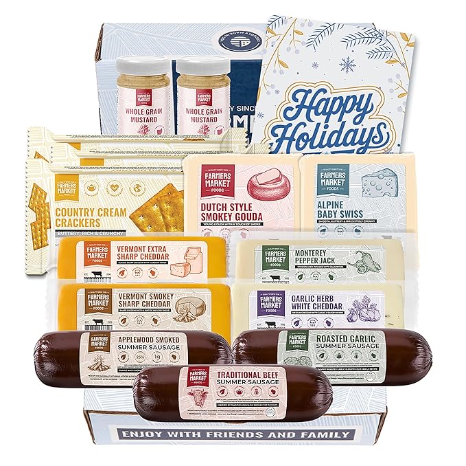 Farmers Market Heritage Meat & Cheese Gift Basket