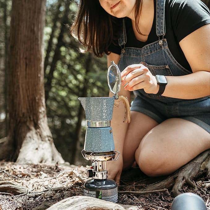 GROSCHE Milano Moka pot, Stovetop Espresso maker, Greca Coffee Maker, Stovetop coffee maker and