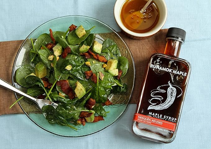 Runamok Maple Hot + Spicy Infused Maple Syrup - Authentic & Real Vermont Maple Syrup | Smoked Chili