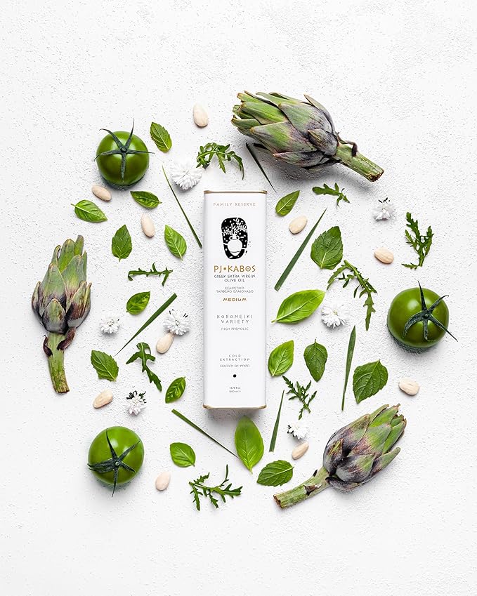 P.J. KABOS 2024/25 Harvest, High Phenolic (450+mg/kg), Natural Greek Extra Virgin Olive Oil