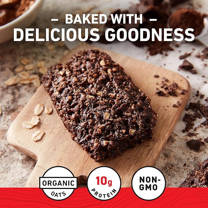 CLIF BAR - Chocolate Brownie Flavor - Made with Organic Oats - Energy Bars - Non-GMO - Plant Based