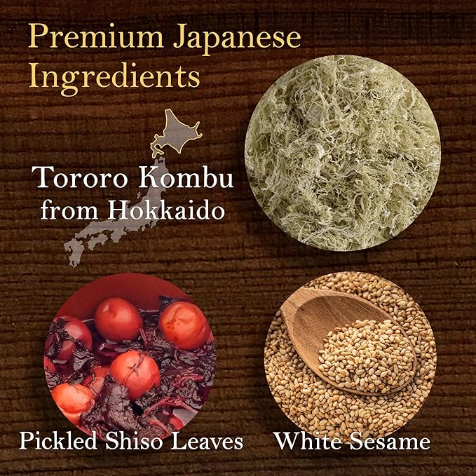 YAMASAN KYOTO UJI Japanese Furikake Umami Seasoning, Super Food Kelp, Tororo Kombu, Rice Topping