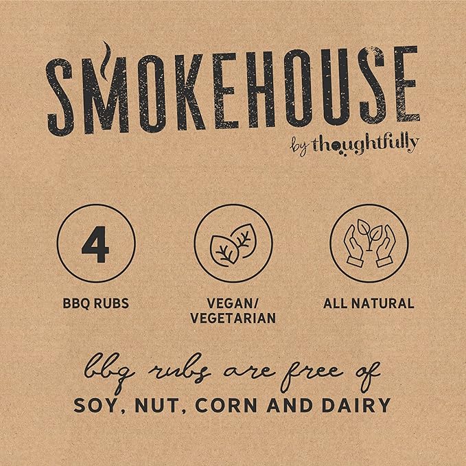 Smokehouse by Thoughtfully, Smokehouse Barbecue Rubs Gift Set, Flavors Include Cajun, Caribbean