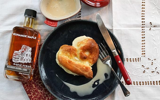 Runamok Organic Bourbon Barrel Aged Maple Syrup - Vermont Maple Syrup, Pure Maple Syrup for