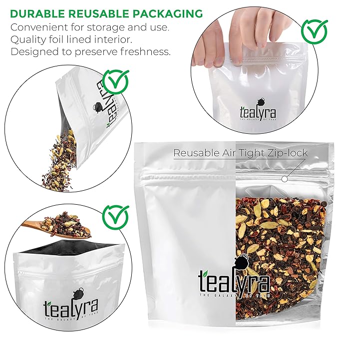 Tealyra - Spicy Chili Pepper Chai - Black Tea - Ginger - Cardamom - Cinnamon - Vanilla - Warm Spicy