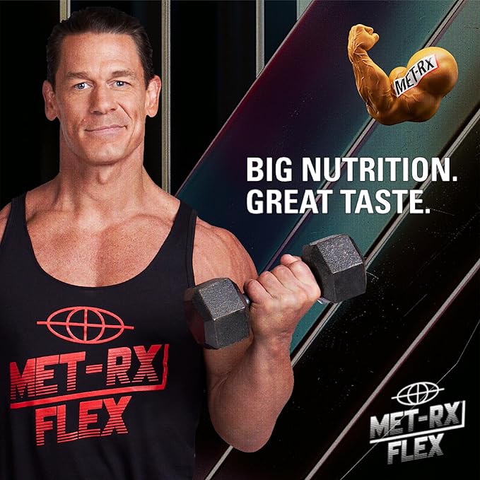 MET-Rx Big 100 Protein Bar, Meal Replacement Bar, 32G Protein, Super Cookie Crunch, 9 Bars (Pack of