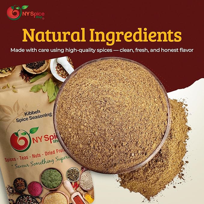NY SPICE SHOP Kibbeh Seasoning Mix - 6 Ounce Bulgur Kamouneh Spice Blend - Middle Eastern Spice