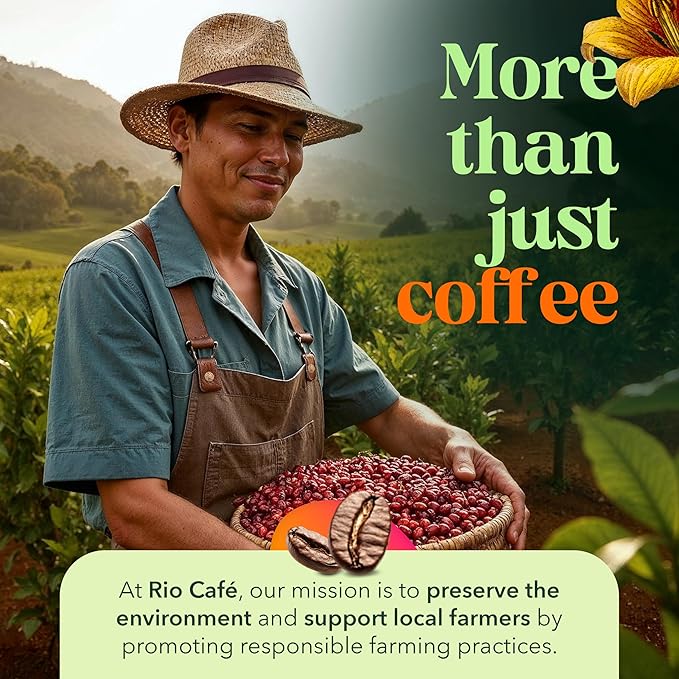 Rio Cafe de Brazil Kcup Coffee Pods - 72 Count, Dark Roast Coffee with Dark Chocolate and Roasted