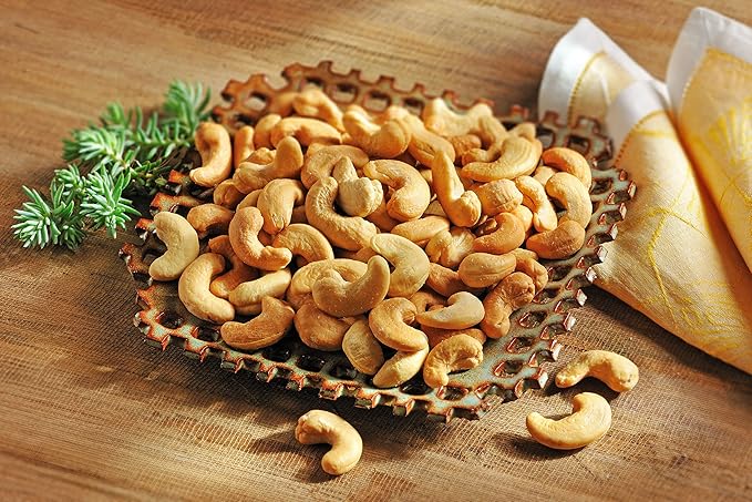 The Peanut Shop of Williamsburg Lightly Salted Whole Cashews with SEA Salt, Gluten-Free