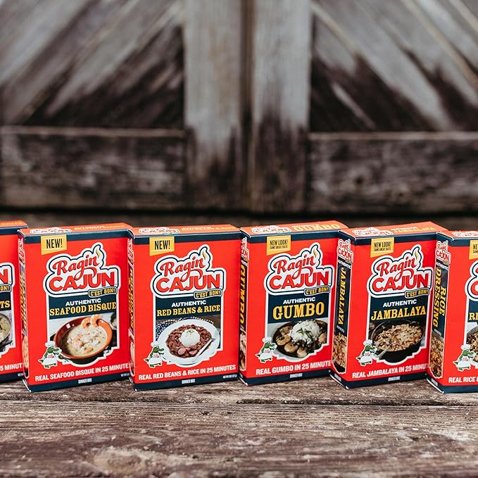 Ragin Cajun Red Beans and Rice 8oz (Pack of 1) - Easy, Authentic, and Delicious - No MSG Added