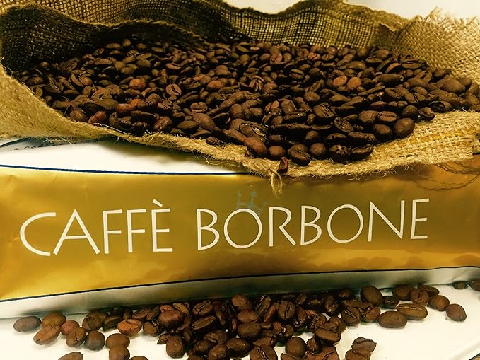 Caffe Borbone Whole Bean Coffee, Medium-Dark Roast, Gold Blend, Authentic Italian Coffee, 2.2 lb