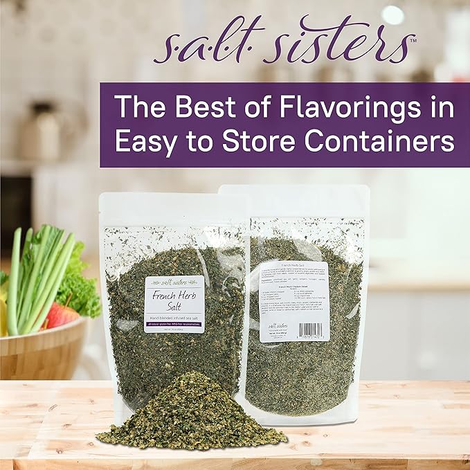 s.a.l.t. sisters French Herb Salt | All-Natural, Gluten Free, MSG Free, Non-GMO | Easily