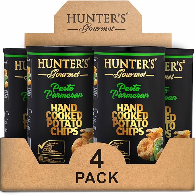 Hunter's Gourmet Hand-Cooked Chips | Made in a Nut-Free Facility | Premium Gourmet Snack | Travel