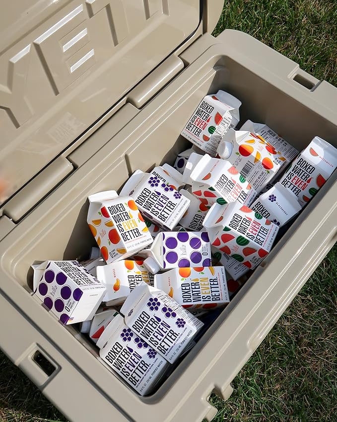 Boxed Water 8.5 oz. (24 Pack) ??Blackberry in Boxes, BPA-Free, Refillable Cartons, Sustainable