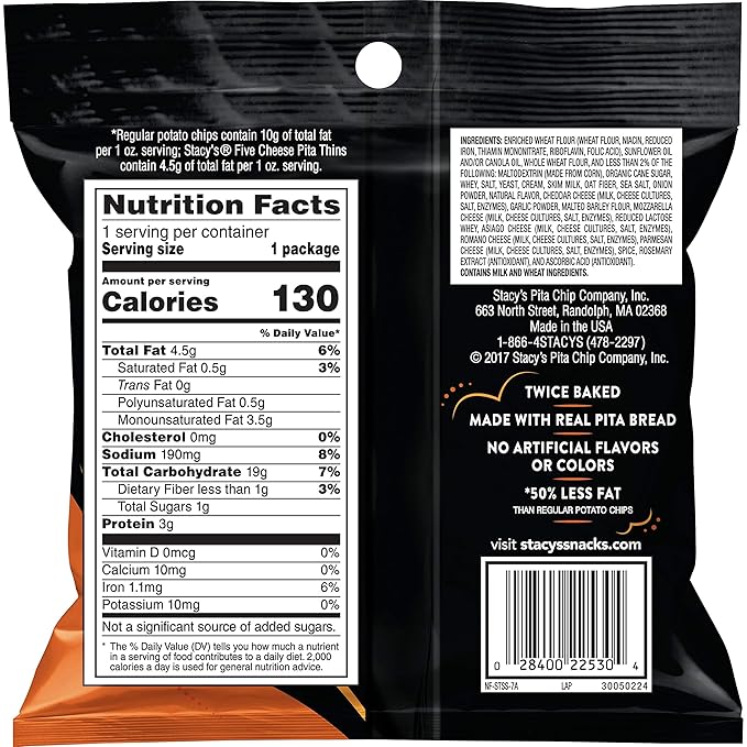 Stacy's Flavored Pita Chips, 1 Ounce (Pack of 24)