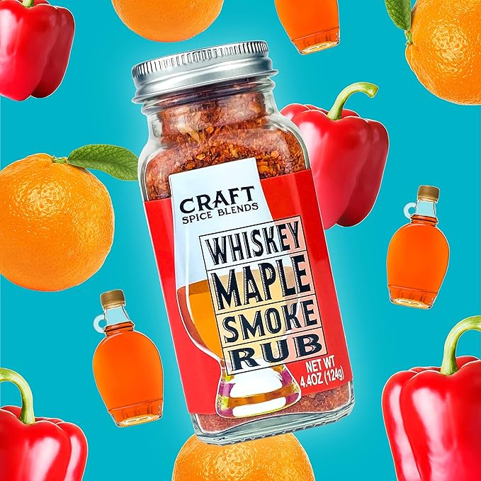 Craft Spice Blends Grilling Seasoning & Rub 4-Pack Gift Set - Top Shelf Spices Raising the Bar on