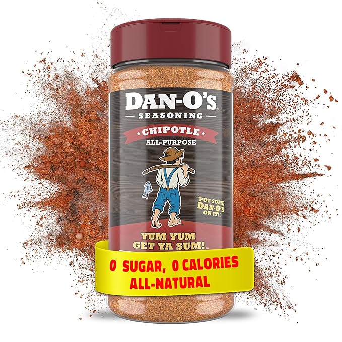 Dan-O's Chipotle Seasoning, 8.9 oz Bottle, All Purpose Seasoning for Chicken Wings, Pork, Brisket